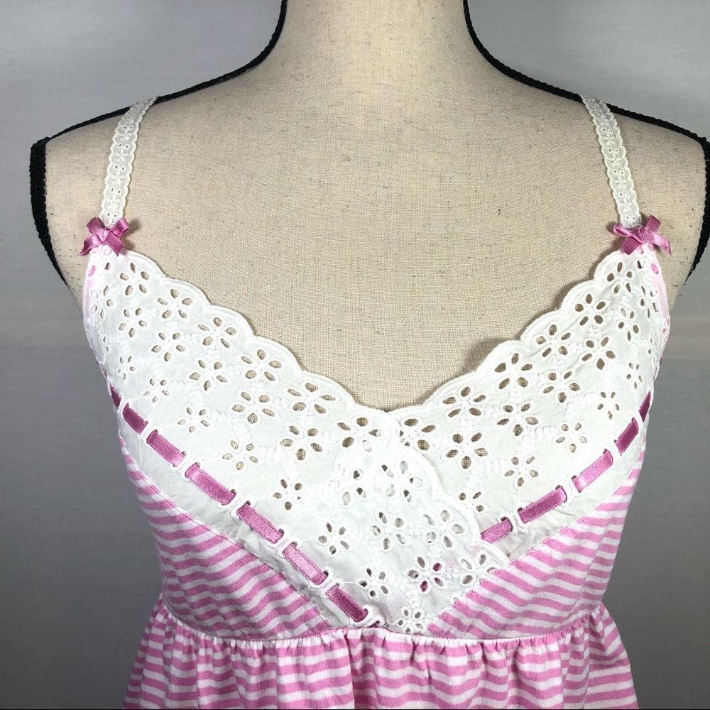 Victoria’s Secret Babydoll Striped Nightie Medium - Picture 5 of 8